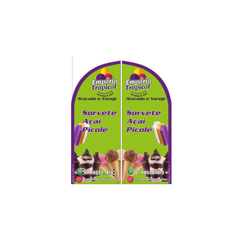 Wind Banner RJ  Emporio Tropical Sorvetes e Açaí