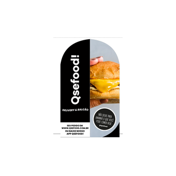 Wind Banner RJ  Para Fast Food QseFood!