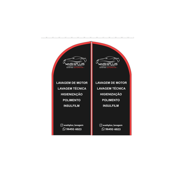 Wind Banner RJ  Para Lava Jato WashPlus