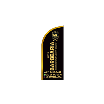 Wind Banner RJ  para Barbearia 123