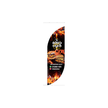 Wind Banner RJ  para Fast Food e Bares BBQ Beer