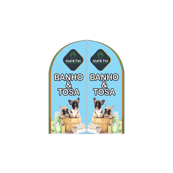 Wind Banner RJ  para Petshop Banho e Tosa Ateliê Pet