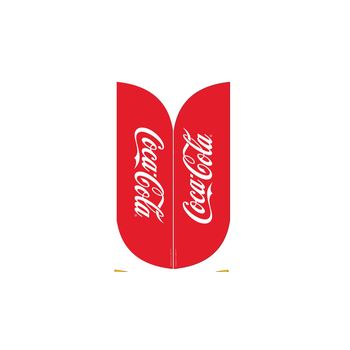 Wind Banner RJ  Para Distribuidor de Bebidas Coca Cola
