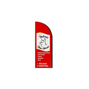 Wind Banner RJ  Para Restaurante Delicias  Dom Divino