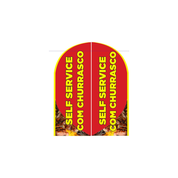 Wind Banner RJ  para Self Service com Churrasco