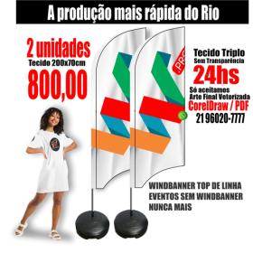 2 Wind Banners para Seu Evento, Show , Inauguração ou emergencial