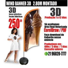Wind Banner 3D - RJ -  Rio de Janeiro