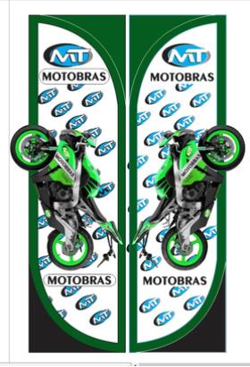 Wind Banner  para Moto Peças MotoBras