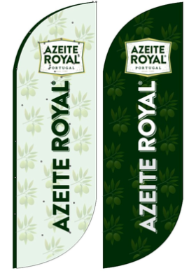 Wind Banners Para Produtos de Mercado Azeite Royal