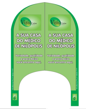 Wind Banner para Produtos Médicos Visio Cintas