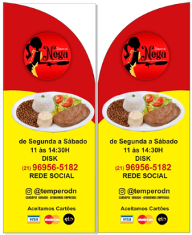 Wind Banner para Restaurante Tempero da Nega