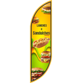 Wind Banner Pronto para Lanches e Sanduíches