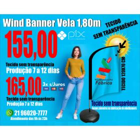 Wind Banners 24hs | 7 dias | 12 dias | Tamanho 1,80m Completo