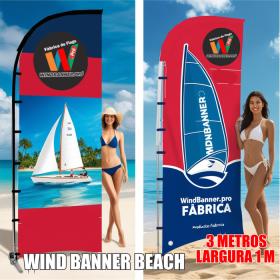 Wind Banner Beach - Wind Banner para Praia 01