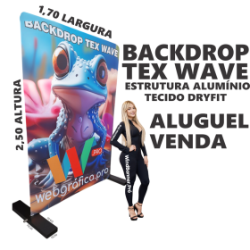 Backdrop  Tex Wave Completo  Enviamos para todo Brasil