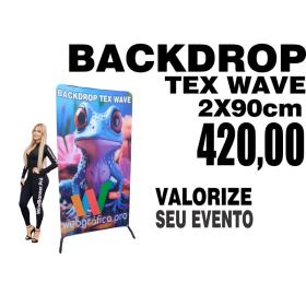 Backdrop  Tex Wave  foto 2 pessoas Tex Wave Completo  Enviamos para todo Brasil