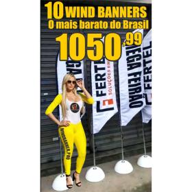10 Wind Banners por R$ 1050,00